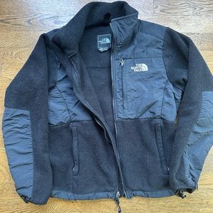 The North Face black zip polar fleece